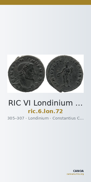 RIC VI Londinium 72 — CANOA