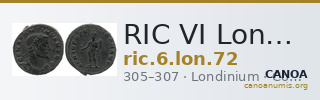 RIC VI Londinium 72 — CANOA
