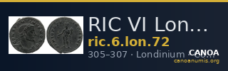 RIC VI Londinium 72 — CANOA