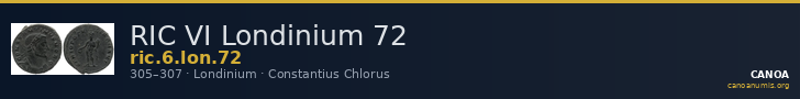 RIC VI Londinium 72 — CANOA
