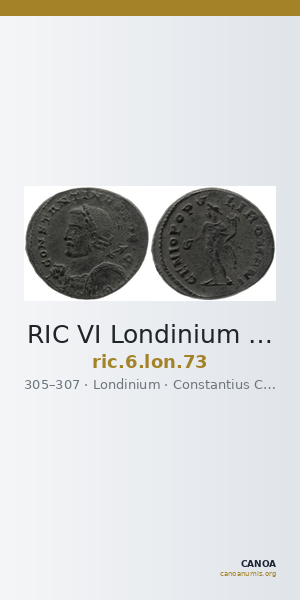 RIC VI Londinium 73 — CANOA