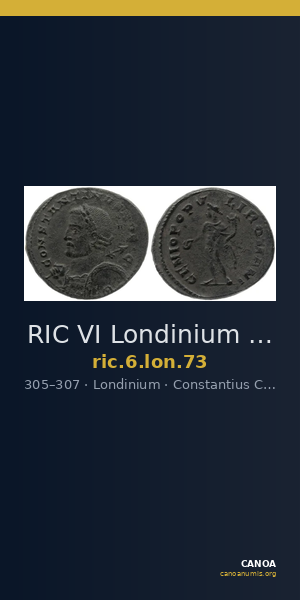 RIC VI Londinium 73 — CANOA