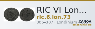 RIC VI Londinium 73 — CANOA