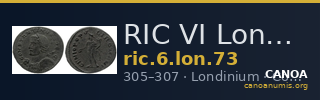 RIC VI Londinium 73 — CANOA