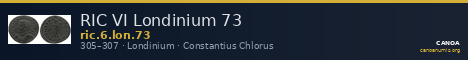 RIC VI Londinium 73 — CANOA