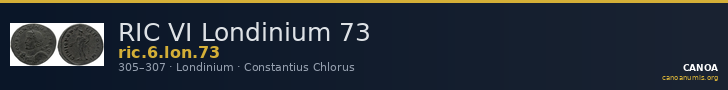 RIC VI Londinium 73 — CANOA