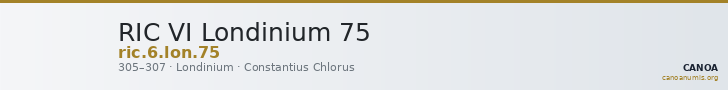 RIC VI Londinium 75 — CANOA
