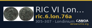 RIC VI Londinium 76a — CANOA