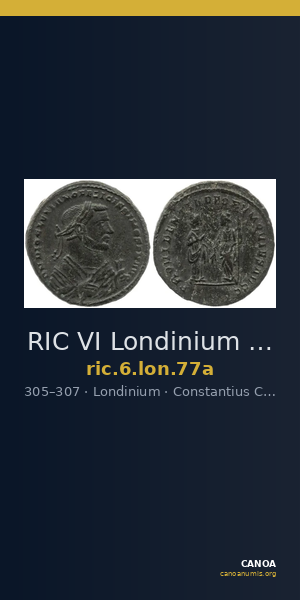 RIC VI Londinium 77a — CANOA