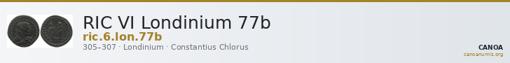RIC VI Londinium 77b — CANOA