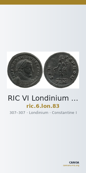 RIC VI Londinium 83 — CANOA