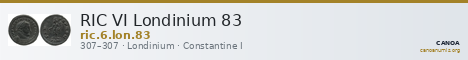 RIC VI Londinium 83 — CANOA