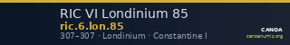 RIC VI Londinium 85 — CANOA