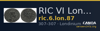 RIC VI Londinium 87 — CANOA