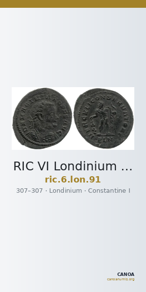 RIC VI Londinium 91 — CANOA