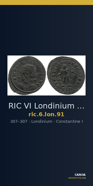 RIC VI Londinium 91 — CANOA