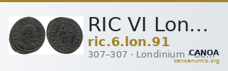 RIC VI Londinium 91 — CANOA
