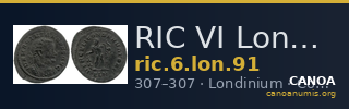 RIC VI Londinium 91 — CANOA