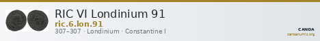 RIC VI Londinium 91 — CANOA