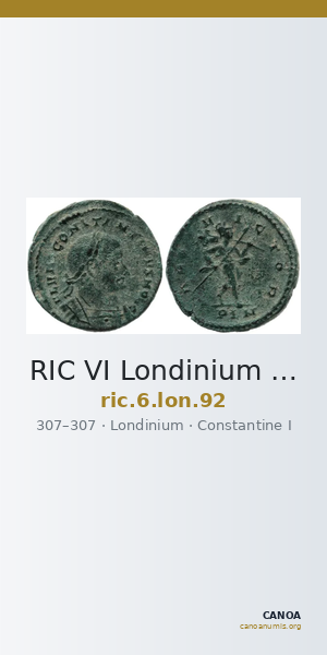 RIC VI Londinium 92 — CANOA
