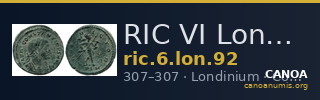 RIC VI Londinium 92 — CANOA