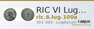 RIC VI Lugdunum 100a — CANOA