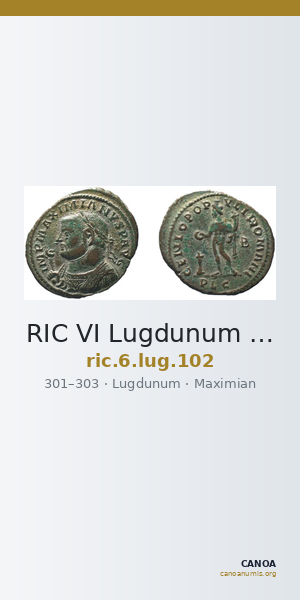 RIC VI Lugdunum 102 — CANOA