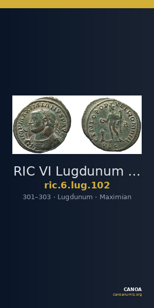 RIC VI Lugdunum 102 — CANOA