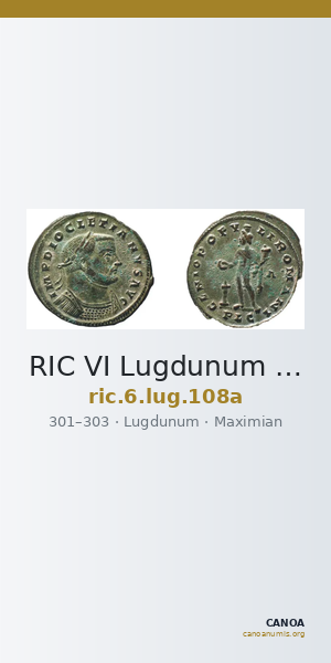 RIC VI Lugdunum 108a — CANOA