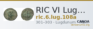 RIC VI Lugdunum 108a — CANOA