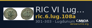 RIC VI Lugdunum 108a — CANOA