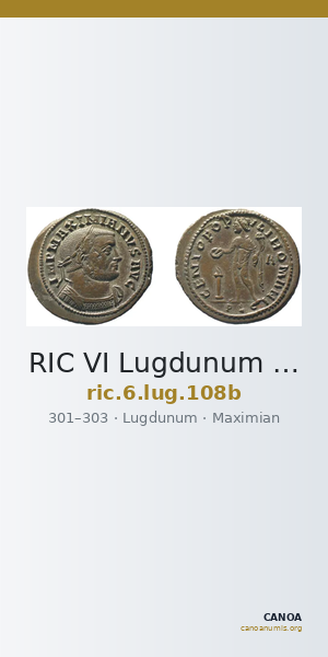 RIC VI Lugdunum 108b — CANOA