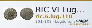 RIC VI Lugdunum 110 — CANOA