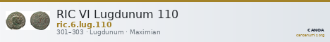 RIC VI Lugdunum 110 — CANOA