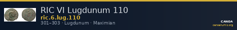 RIC VI Lugdunum 110 — CANOA