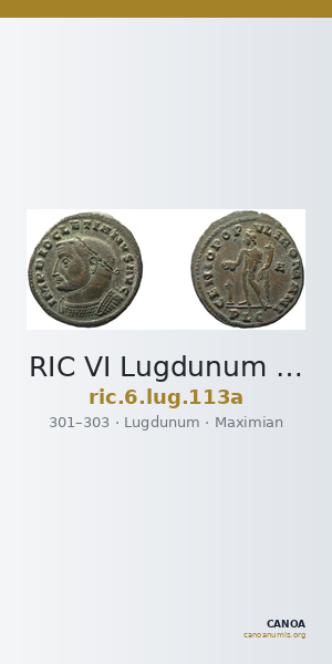 RIC VI Lugdunum 113a — CANOA
