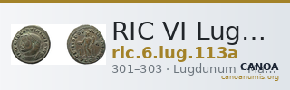 RIC VI Lugdunum 113a — CANOA