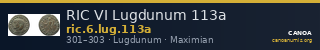 RIC VI Lugdunum 113a — CANOA