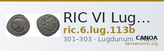 RIC VI Lugdunum 113b — CANOA