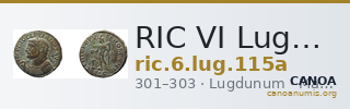 RIC VI Lugdunum 115a — CANOA