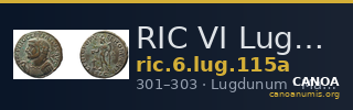 RIC VI Lugdunum 115a — CANOA