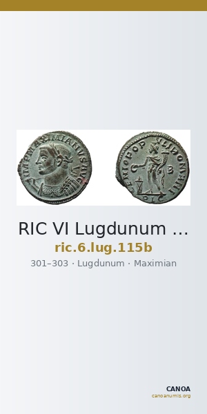 RIC VI Lugdunum 115b — CANOA