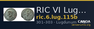 RIC VI Lugdunum 115b — CANOA