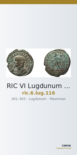 RIC VI Lugdunum 116 — CANOA