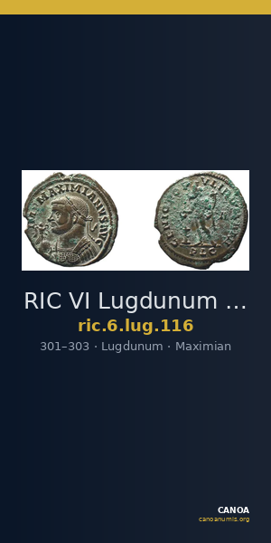 RIC VI Lugdunum 116 — CANOA
