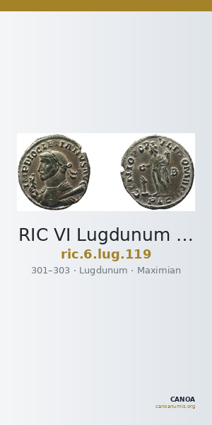 RIC VI Lugdunum 119 — CANOA