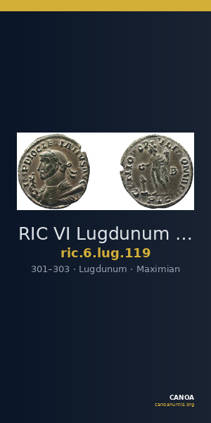 RIC VI Lugdunum 119 — CANOA