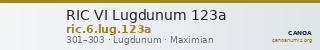 RIC VI Lugdunum 123a — CANOA