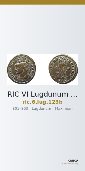 RIC VI Lugdunum 123b — CANOA