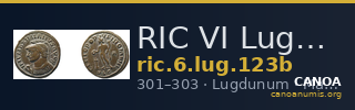 RIC VI Lugdunum 123b — CANOA